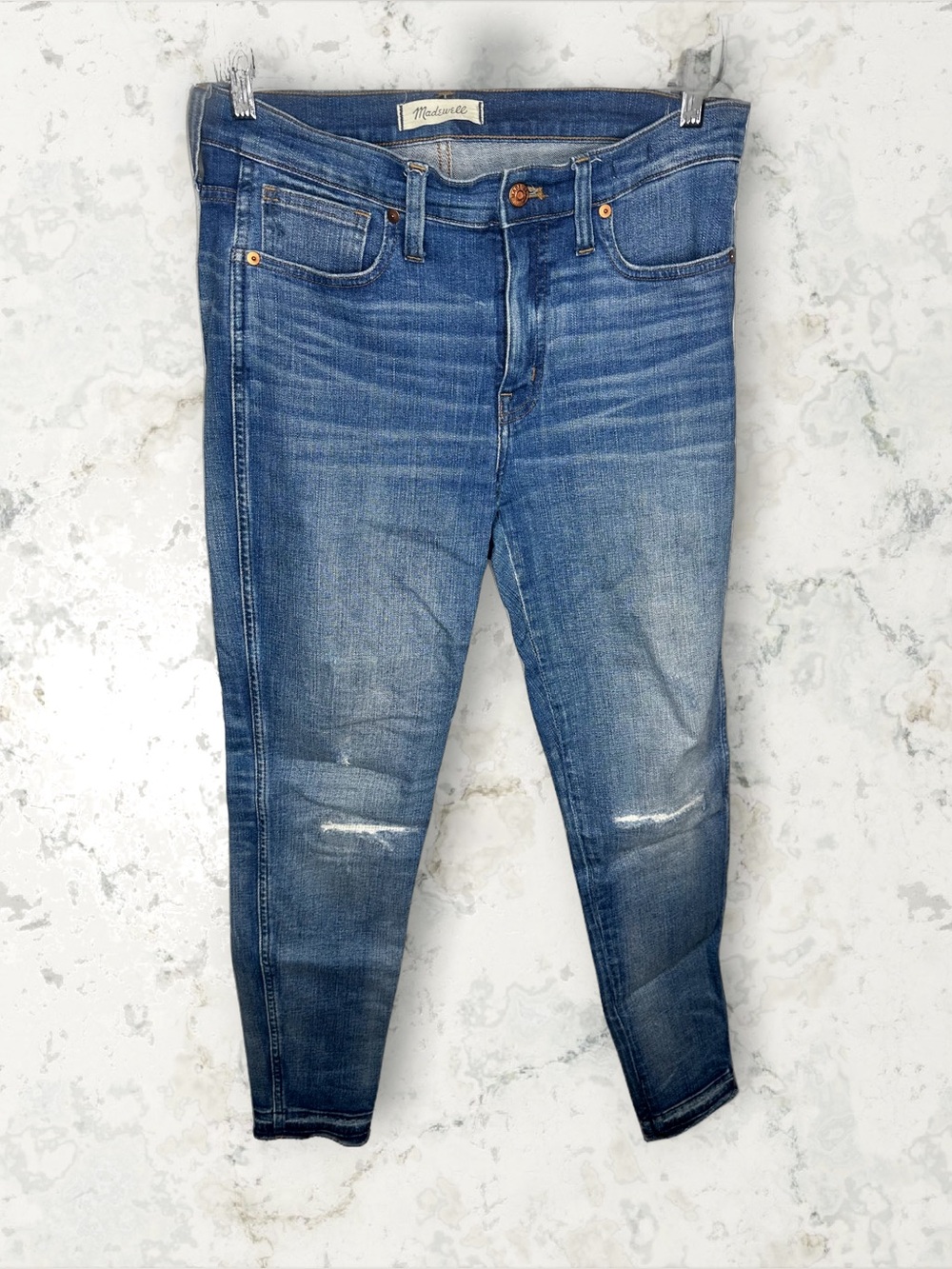 Madewell 9” High Rise Distressed Skinny Jean